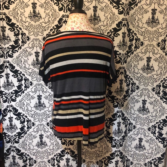 Agenda striped dressy T-shirt with buttons - Picture 6 of 8